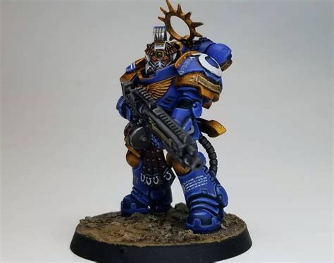 Few more Gravis Armor complete. - + ULTRAMARINES + - The Bolter and ...