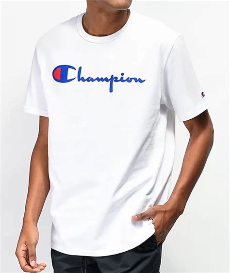 Champion Heritage Script White T-Shirt