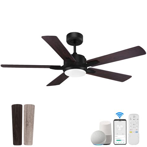 Smart Ceiling Fan With Lights Remote Control Quiet Dc Motor Outdoor