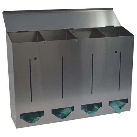 OmniMed 307024 Stainless Bulk Dispenser Quad Compartment