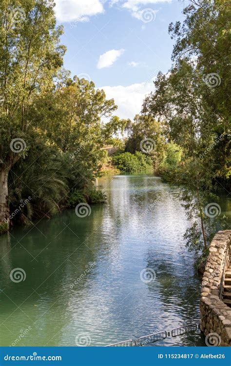 Shores Of Jordan River At Baptismal Site Israel Stock Image Image Of