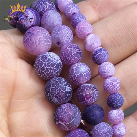 Natural Stone Purple Frost Cracked Dream Fire Dragon Veins Agates Onyx