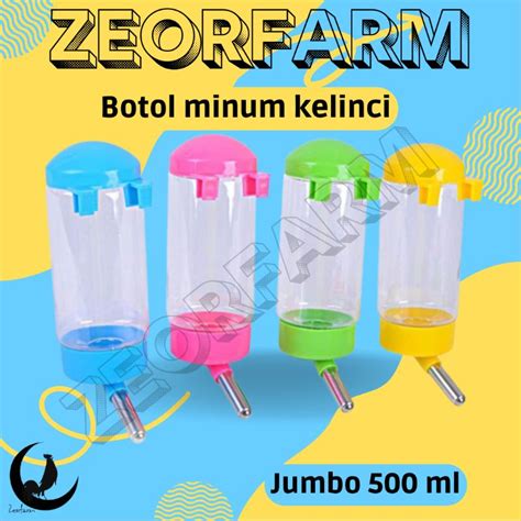 Jual Tempat Minum Hamster Kelinci Hewan Besar 500ml Zeorfarm Shopee