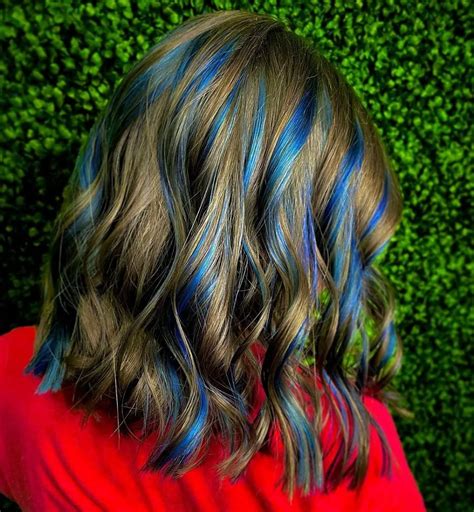 20 Bombshell Blue Highlights On Brown Hair 2024 Trends