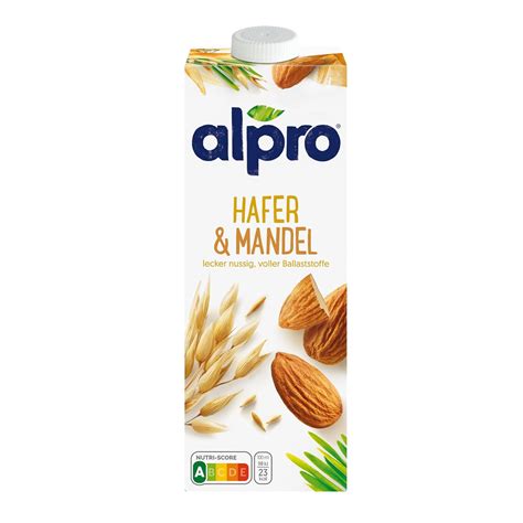 Alpro Hafer Mandeldrink Vegan Laktosefrei Reich An Ballaststoffen