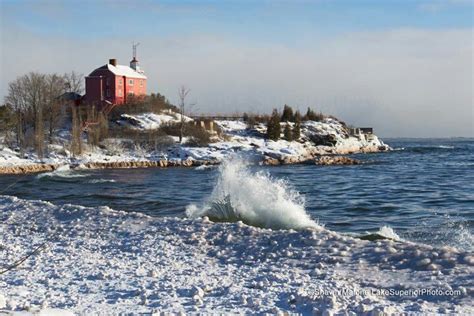 Marquette - Winter Light House | Winter light, Lake superior, Lighthouse