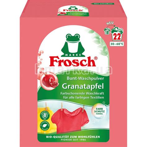 Купить Стиральный порошок Frosch "Granatapfel" для цветных вещей, 1.45 ...