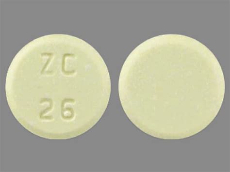 Pill Finder Zc Yellow Round Medicine