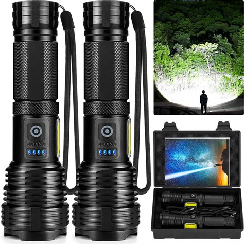 Flashlights Led High Lumens Rechargeable Lumen Super Bright