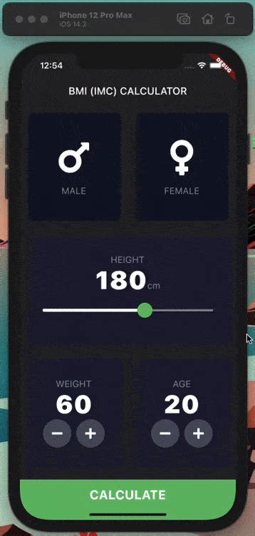 Github Mouhcine Flutter Bmi Calculator Flutter