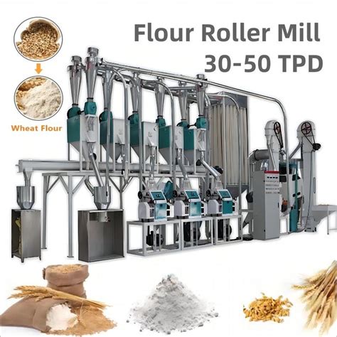 Africa Maize Flour Mill Machine 50 Ton Grinding Processing Machinery