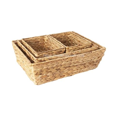 Water Hyacinth Storage Basket Wholesale In Vietnam