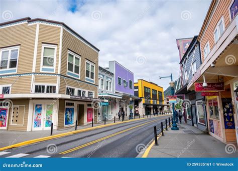 Central Juneau Alaska Is Home To Many Tourist Shops Restaurants And