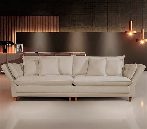 SOFÁ DUOMO POC LUGARES DE LARGURA BI PARTIDO LINHO NUDE Casa Guido