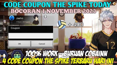 Bocoran Code Coupon The Spike Volley Ball Terbaru November