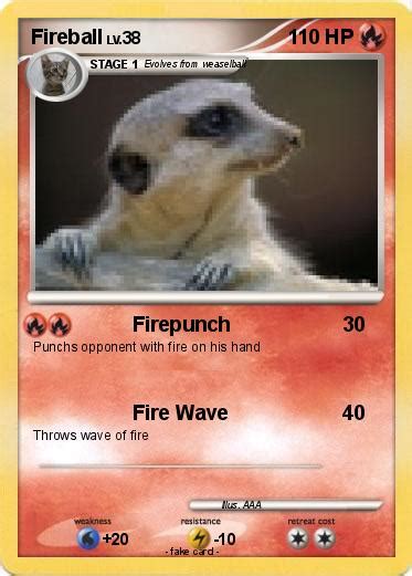 Pokémon Fireball 24 24 Firepunch My Pokemon Card