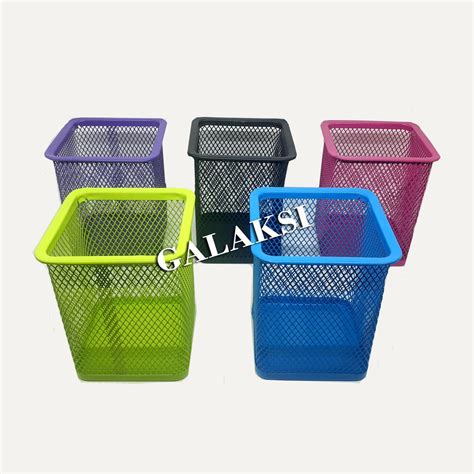 Jual Pen Holder Tempat Alat Tulis Jaring Besi Kotak Shopee Indonesia