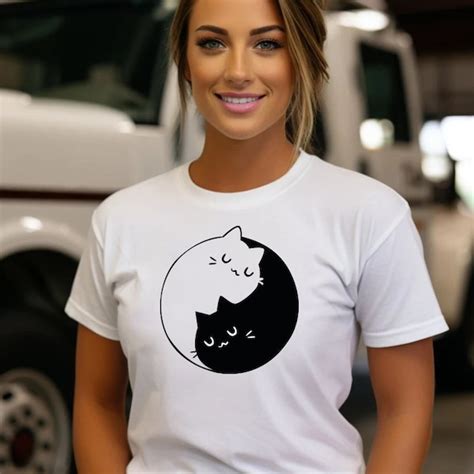 Yin Yang Cats Etsy