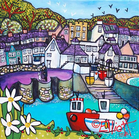 Saundersfoot Harbour Helen Elliott Art