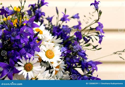 Large Bouquet of Different Summer Wildflowers Stock Image - Image of ...