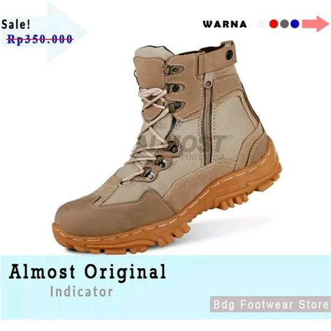 Jual Sepatu Boots Pria Kerja Safety Boots Proyek Outdoor Lapangan