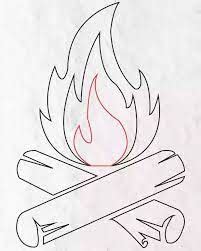 How To Draw Campfire- A Step By Step Guide | Telas