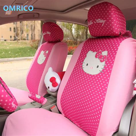 10Pcs Full Set Hello Kitty Printing Seat Covers Environment Friendly ...