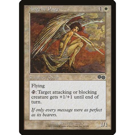 Mtg 白英語版 《天使の従者angelic Page》ウルザズ・サーガ Usg Usgen004ツクモヤ ヤフー店 通販