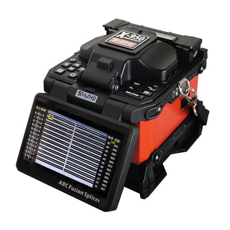 Ribbon Fiber Optic Fusion Splicer for 1-12 Cores Automatic Splicing Machine for Engineering Data ...