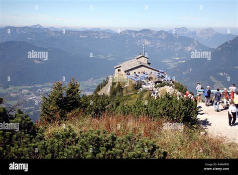 Tourist And Visitors Are Site Seeing At Germany Kehlsteinhaus Upper