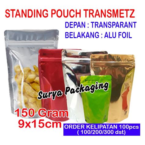 Jual Kpack Standing Pouch Alumunium Foil Kombinasi Transmetz Emas Hijau