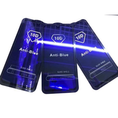 Jual VN TG Tempered Glass Blue 10D Full Cover Anti Radiasi All Tipe