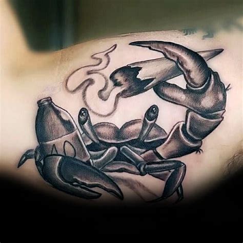 80 Crab Tattoo Designs For Men - Masculine Ink Ideas