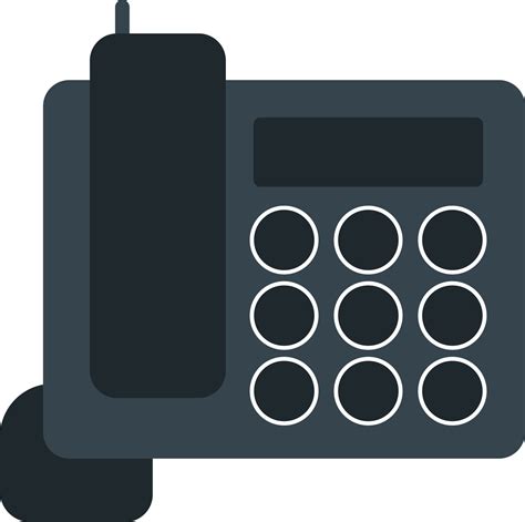 Telephone Flat Icon 13952748 Vector Art at Vecteezy