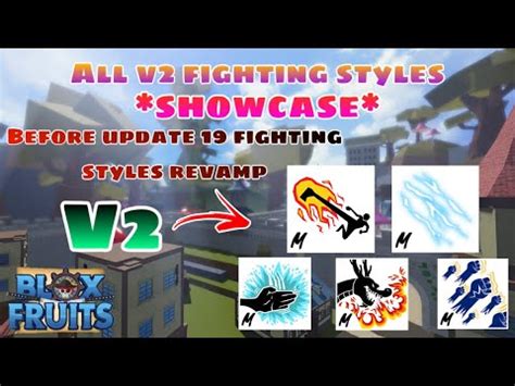 All V Fighting Styles Showcase Before Revamp In Update Blox