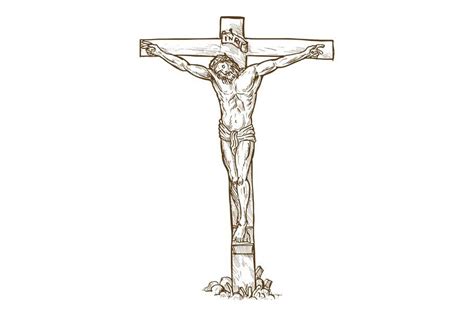 Jesus Christ Hanging On The Cross Jesus On The Cross How To Draw