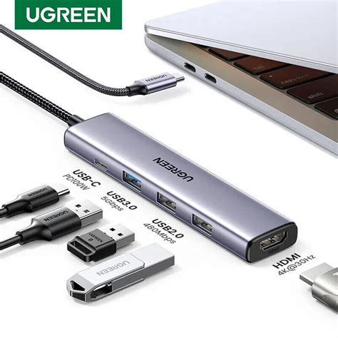 Ugreen 5 In 1 Usb C Hub With 4k Hdmi 100w Power Delivery 15495