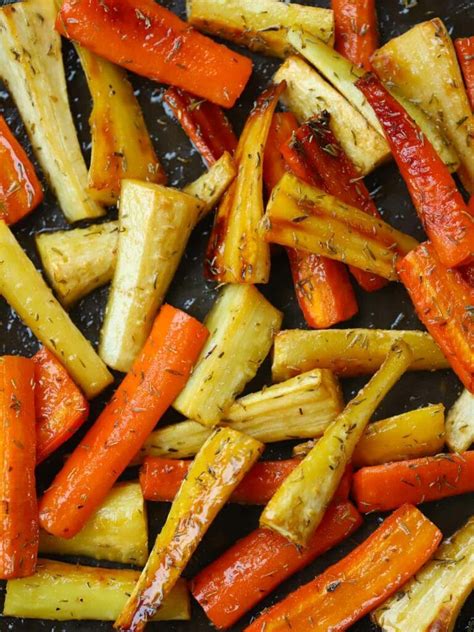 Honey Roasted Carrots And Parsnips