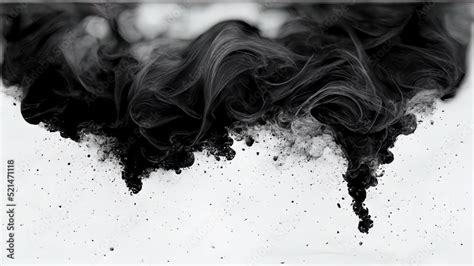 Black and white smoke in 4k, background texture, abstract heavy dense ...