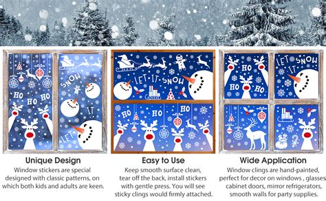 Amazon Horaldaily Pcs Christmas Window Cling Sticker Deer