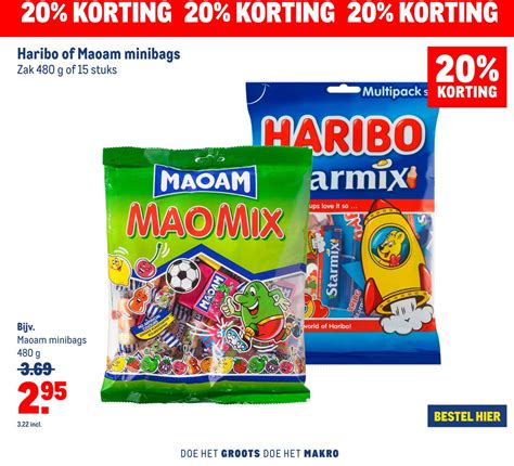 Haribo Of Maoam Minibags Aanbieding Bij Makro