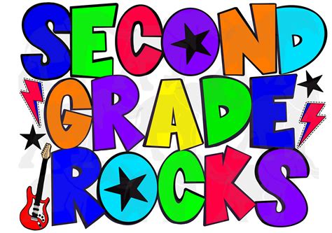 2nd Grade Rocks Png Etsy