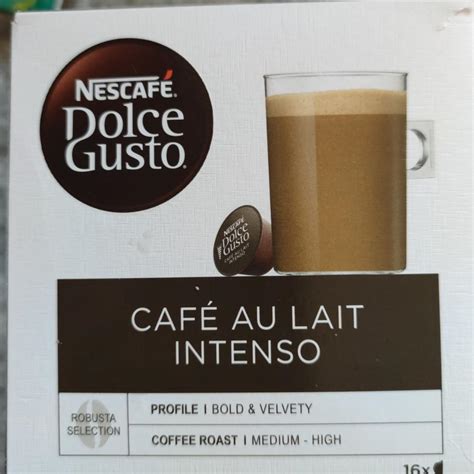 Café Au Lait Intenso Nescafé Dolce Gusto kalorie kJ a nutriční