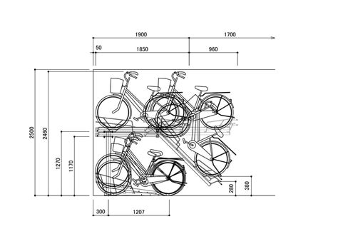 Bc W 1gh 中空式 自転車ラック 駐輪場のビシクレット