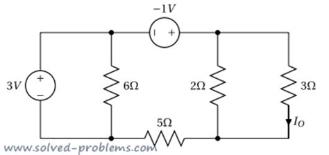 Thévenin’s Theorem – Circuit with Two Independent Sources – Solved Problems