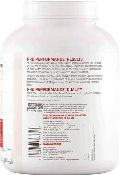 Buy GNC PRO PERFORMANCE 100 WHEY PROTEIN 4 4 LBS 2 KG CHOCOLATE