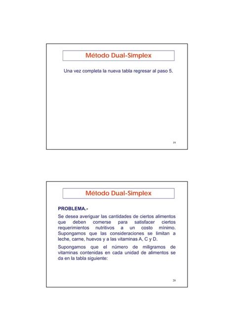 Unmsm Fisi M Todo Dual Simplex Io Cl Dual Simplex Pdf