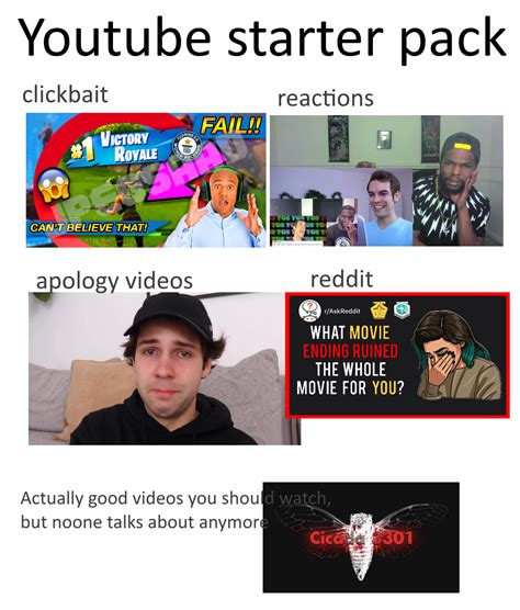 1504 Best Youtube Starter Pack Images On Pholder Starterpacks