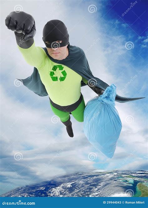 Eco Superhero Stock Image Image Of Hero People Plastic 29944043