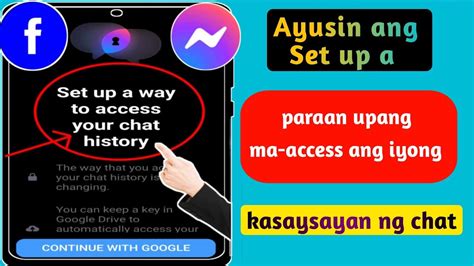 Paano Mag Set Up Ng Paraan Upang Ma Access Ang Iyong Messenger Chat